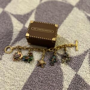 Jay Strongwater Charm Bracelet + Charms bundle